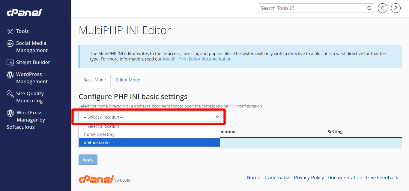 Abrir MultiPHP INI Editor